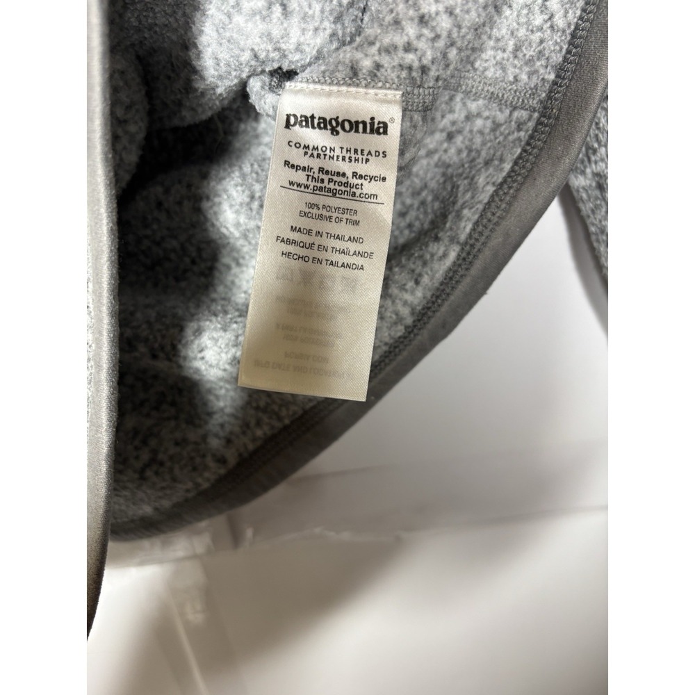 Patagonia Women's Medium ‎ 1/4 Zip Fleece Jacket Gray Sorority Embroidered K/D - Picture 4 of 11